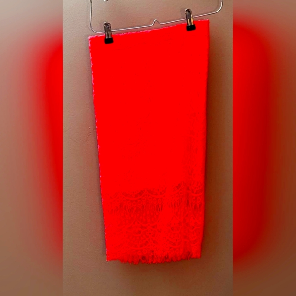 Neon orange Charlotte Russe spandex skirt